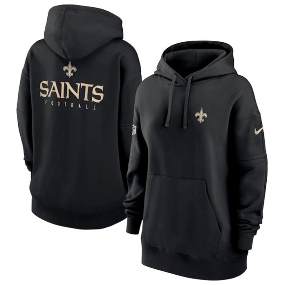 NIKE NFL  NEW ORLEANS SAINTS ONFIELD APPAREL THERMA FIT HOODIE MEN SIZE XXL NEW - Picture 1 of 8